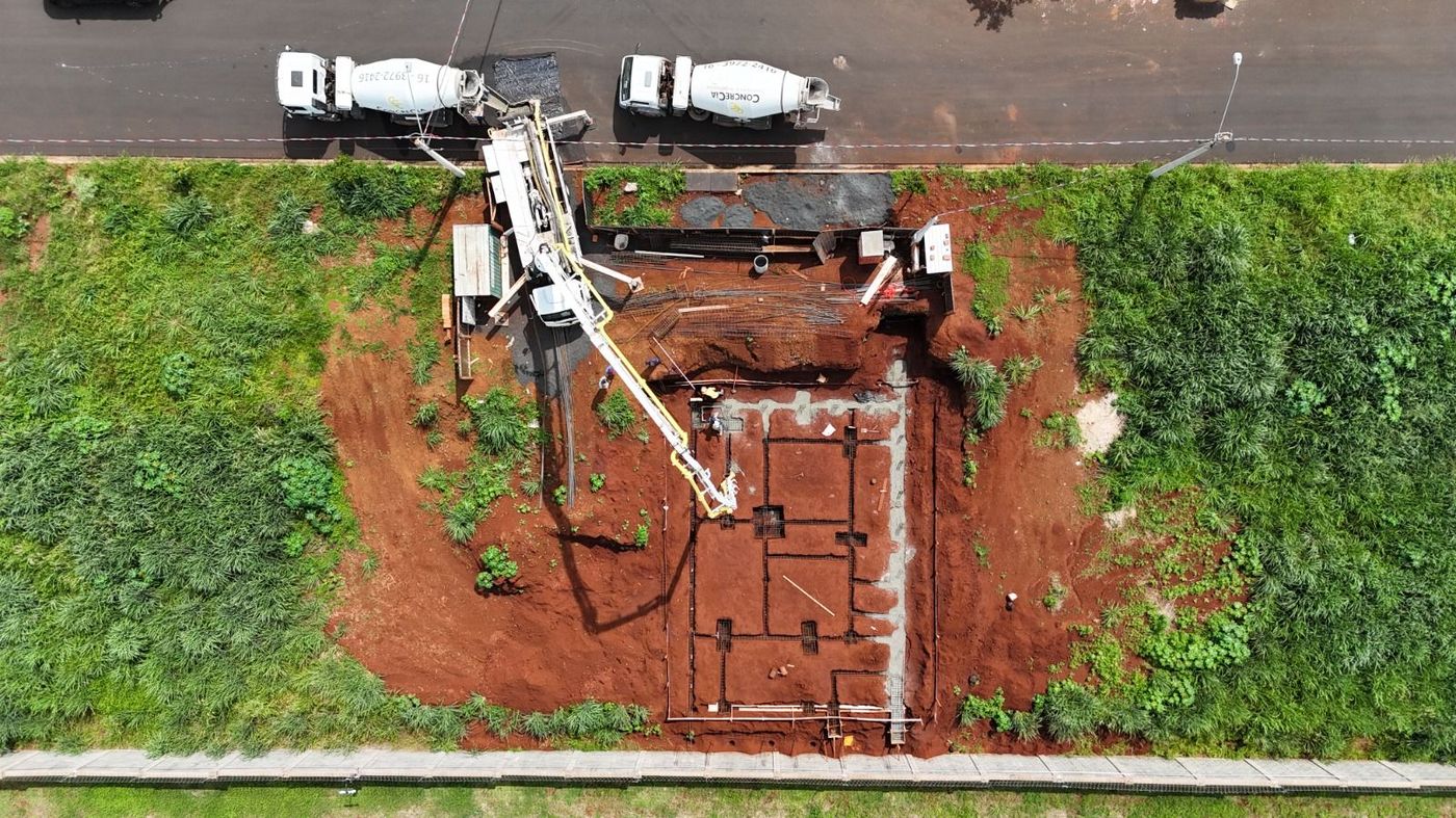 Fundação concretada